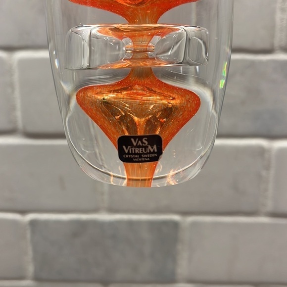 Vas Vitreum Swedish crystal vase, 11 3/4” - Picture 3 of 4